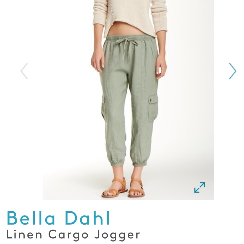 Bella Dahl linen cargo joggers
